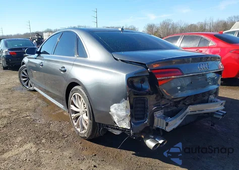 2015 Audi S8 4.0T from USA, damaged, VIN WAUK2AFD9FN008271